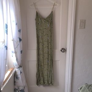 BOGO AE Outfitters long green dress size 0